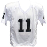 Sebastian Janikowski Autographed/Signed Pro Style Jersey White Beckett 42557