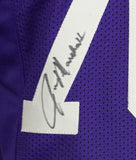 Purple People Eaters Multi Signed Custom Purple ProStyle Football Jersey BAS