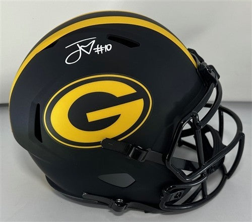 Packers QB JORDAN LOVE Signed Full Size ECLIPSE Replica peed Helmet AUTO BAS