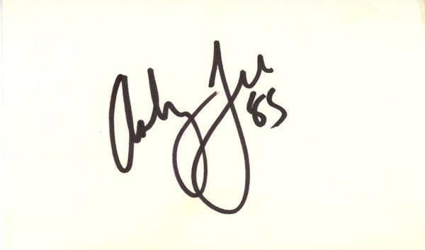 Ashley Lelie Autographed/Signed Denver Broncos Index Card Beckett 45302