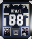 DEZ BRYANT (Cowboys blue TOWER) Signed Autographed Framed Jersey Beckett