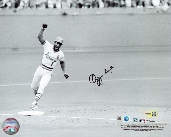 Cardinals Ozzie Smith Authentic Signed 8x10 Horizontal Photo Fanatics #B530112