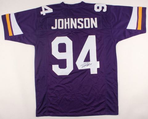 Jaleel Johnson Signed Minnesota Vikings Jersey (JSA COA) Iowa Hawkeyes D.T.