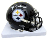 Kaleb Johnson Signed/Autographed Mini Football Helmet Steelers Beckett 200056