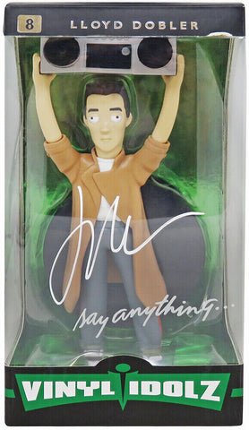 John Cusack Signed Say Anything Lloyd Dobler Vinyl Idolz Doll - (SCHWARTZ COA)