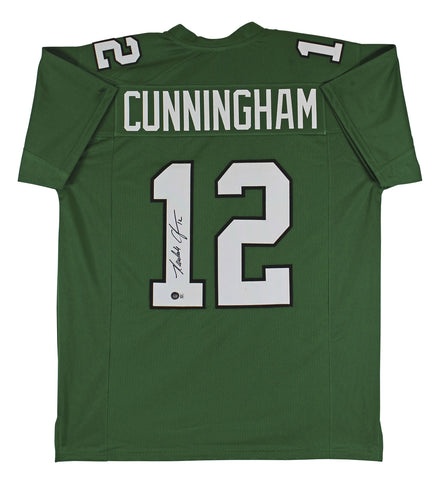 Randall Cunningham Authentic Signed Green Pro Style Jersey BAS Witnessed