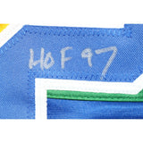 Alex English Autographed Pro Style White XL Jersey HOF Beckett Witness 51633