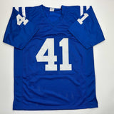 Autographed/Signed Antoine Bethea Indianapolis Blue Football Jersey JSA COA