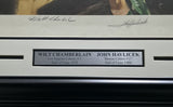 Wilt Chamberlain & Havlicek Autographed Framed Lithograph /1000 Beckett AE08297