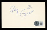 Cardinals Roy Green "25" Authentic Signed 3x5 Index Card Autographed BAS