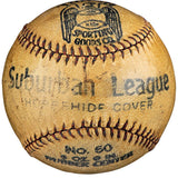 Babe Ruth Lou Gehrig Yankees Signed Suburban League Baseball PSA+BAS LOA