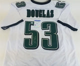Hugh Douglas Signed Philadelphia Eagles Jersey (PSA COA) 3xPro Bowl Defense End