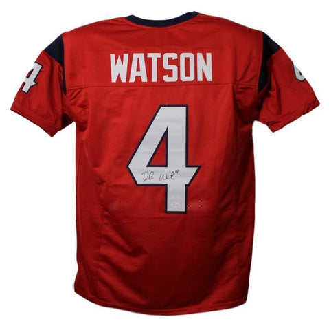 Deshaun Watson Autographed Pro Style Red XL Jersey JSA 22315