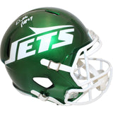 Darrelle Revis Autographed/Signed New York Jets F/S Speed Helmet Beckett 48410