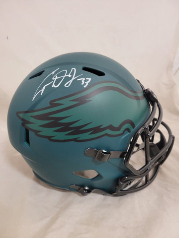COOPER DEJEAN SIGNED PHILADELPHIA EAGLES RAVE SPEED REPLICA HELMET FANATICS