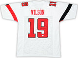 TEXAS TECH TYREE WILSON AUTOGRAPHED SIGNED WHITE JERSEY BECKETT WITNESS 215905