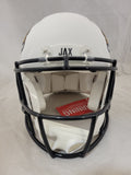 TRAVIS HUNTER SIGNED JACKSONVILLE JAGUARS ALT SPEED AUTHENTIC HELMET BECKETT QR