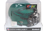 Jihaad Campbell Autographed Philadelphia Eagles Mini Helmet Rave Beckett 52732
