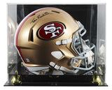 49ers Tom Rathman Signed Full Size Speed Rep Helmet W/ Case BAS Witnessed