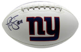Ahmad Bradshaw New York Giants Signed/Autographed Logo Football JSA 213491