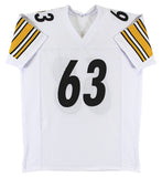 Dermontti Dawson "HOF 12" Authentic Signed White Pro Style Jersey BAS Witnessed