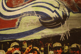 Colorado Avalanche 1996 Stanley Cup Champs Team Signed Canvas Collage 38" x 26"