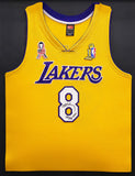 Lakers Kobe Bryant Autographed Framed Nike Jersey Finals Patch /298 UDA BAH84098