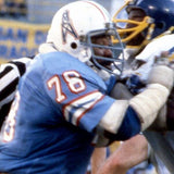 Curley Culp Signed Oilers Career Highlight Stat Jersey Inscribed HOF 13 /JSA COA