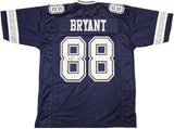 DALLAS COWBOYS DEZ BRYANT AUTOGRAPHED NAVY JERSEY BECKETT BAS WITNESS 230219