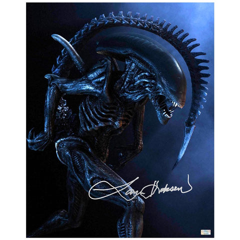 Lance Henriksen Autographed 2004 Alien vs Predator Alien Queen 16x20 Photo