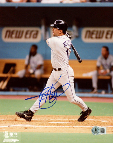 Todd Helton Autographed/Signed Colorado Rockies 8x10 Photo Beckett 57589