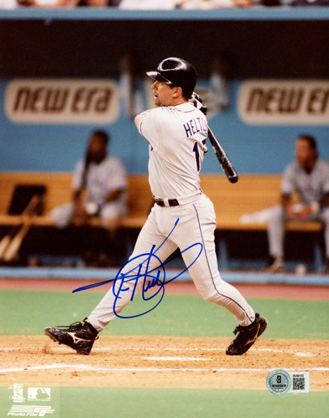 Todd Helton Autographed/Signed Colorado Rockies 8x10 Photo Beckett 57589