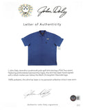 John Daly Authentic Signed Match Worn Blue Loudmouth Polo Shirt BAS #BH00365
