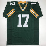 Autographed/Signed DAVANTE ADAMS Green Bay Green Football Jersey JSA COA Auto