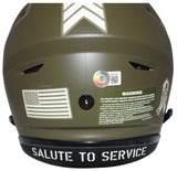 Ray Lewis Autographed Baltimore Ravens Pro Salute Flex Helmet Beckett 40601