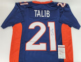 Aqib Talib Signed Denver Bronco Jersey (JSA COA) 5xPro Bowl (2013-2017) Def Back