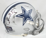 Charles Haley Autographed Dallas Cowboys Speed Mini Helmet - Prova *Black