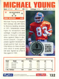 Mike Young Autographed 1992 Skybox #132 Trading Card Beckett 44816