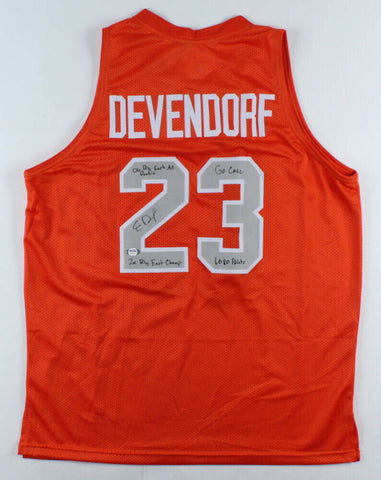 Eric Devendorf Signed Syracuse Orange Jersey with Multiple Inscriptions PSA Holo