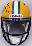 TREY LANCE AUTOGRAPHED NORTH DAKOTA STATE YELLOW FULL SIZE HELMET BECKETT 191978