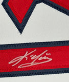 FRAMED Signed KEVIN YOUKILIS 35x39 Boston White Jersey JSA COA Auto