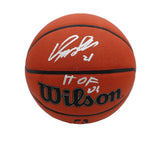 Dominique Wilkins Signed Atlanta Hawks Wilson Authentic Series NBA Basketball wi