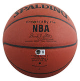 Lakers Magic Johnson & Kareem Abdul-Jabbar Signed Basketball BAS Wit #5W053813