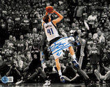 Dirk Nowitzki Autographed 8x10 Photo Dallas Mavericks Beckett BAS QR #BP05904