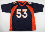 Bill Romanowski Signed Denver Broncos Jersey (Beckett) 4xSuper Bowl Champ