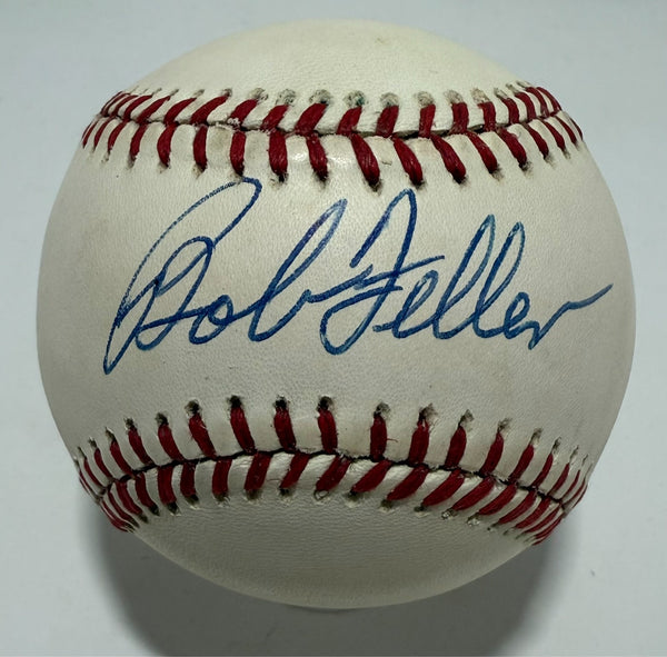 BOB FELLER Signed Official AL Baseball AUTO - JSA