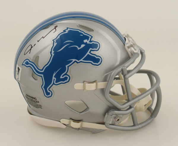 Jameson Williams Signed Detroit Lions Speed Mini Helmet (JSA) Lion Wide Receiver