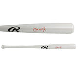 Cal Ripken Jr. Signed Baltimore Orioles Rawlings White Chrome MLB Bat
