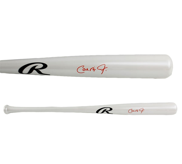 Cal Ripken Jr. Signed Baltimore Orioles Rawlings White Chrome MLB Bat