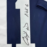 Autographed/Signed Chris Davis Jr. Auburn Blue College Jersey JSA COA